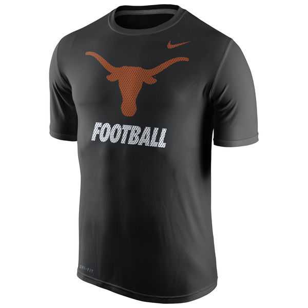Texas Longhorns Nike Sideline Legend Logo Performance WEM T-Shirt - Black,We sell and wholesale Texas Longhorns Nike Sideline Legend Logo Performance WEM T-Shirt - Black on line form chian!